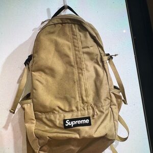 Supreme tan Khaki color cordura  SS18 backpack